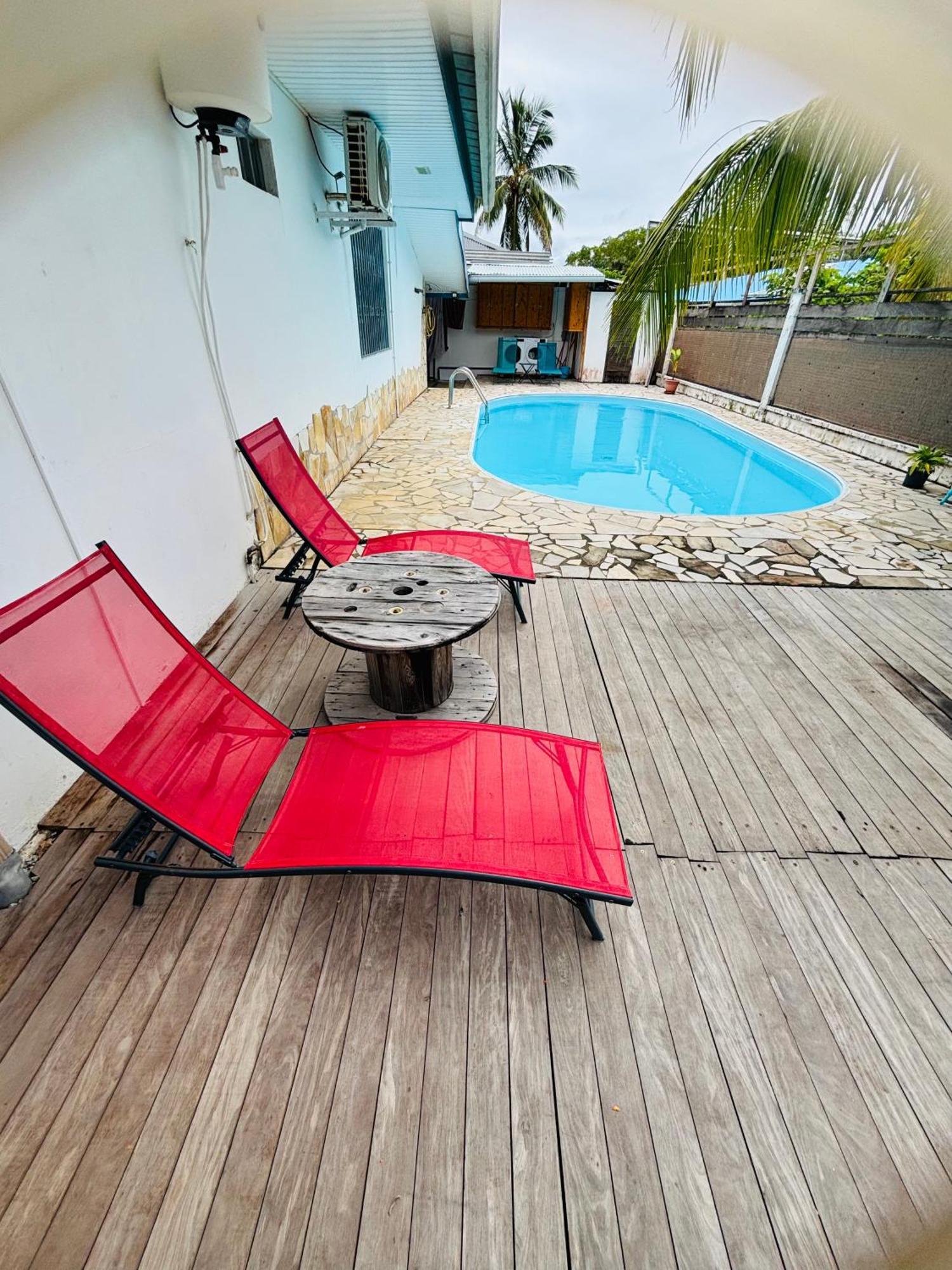 Sermie T2 Climatise Avec Piscine Kourou Extérieur photo